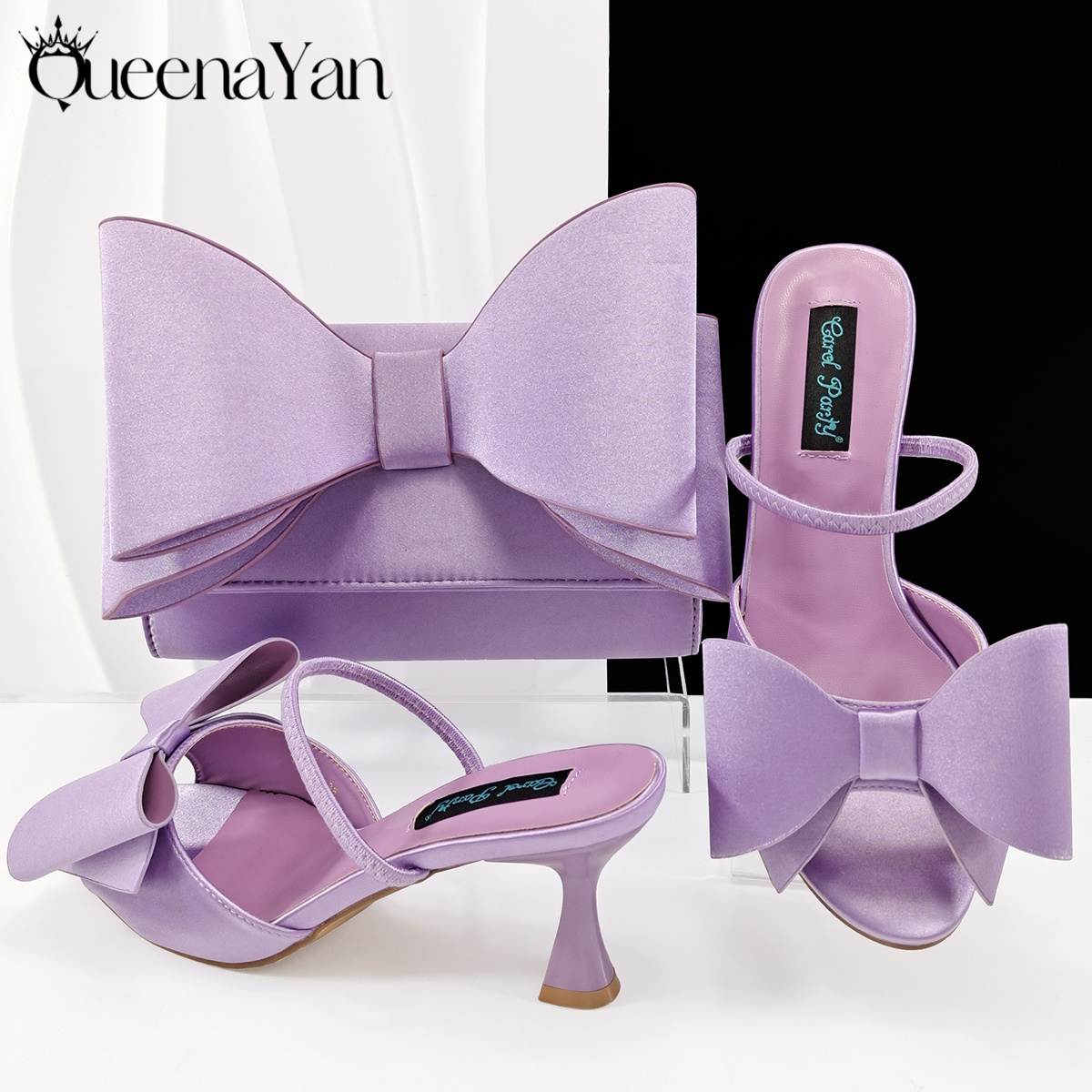 Wedding Packaging - クイーナヤン 2025 最新ファッション ライラック ポインテッドトゥ レディース