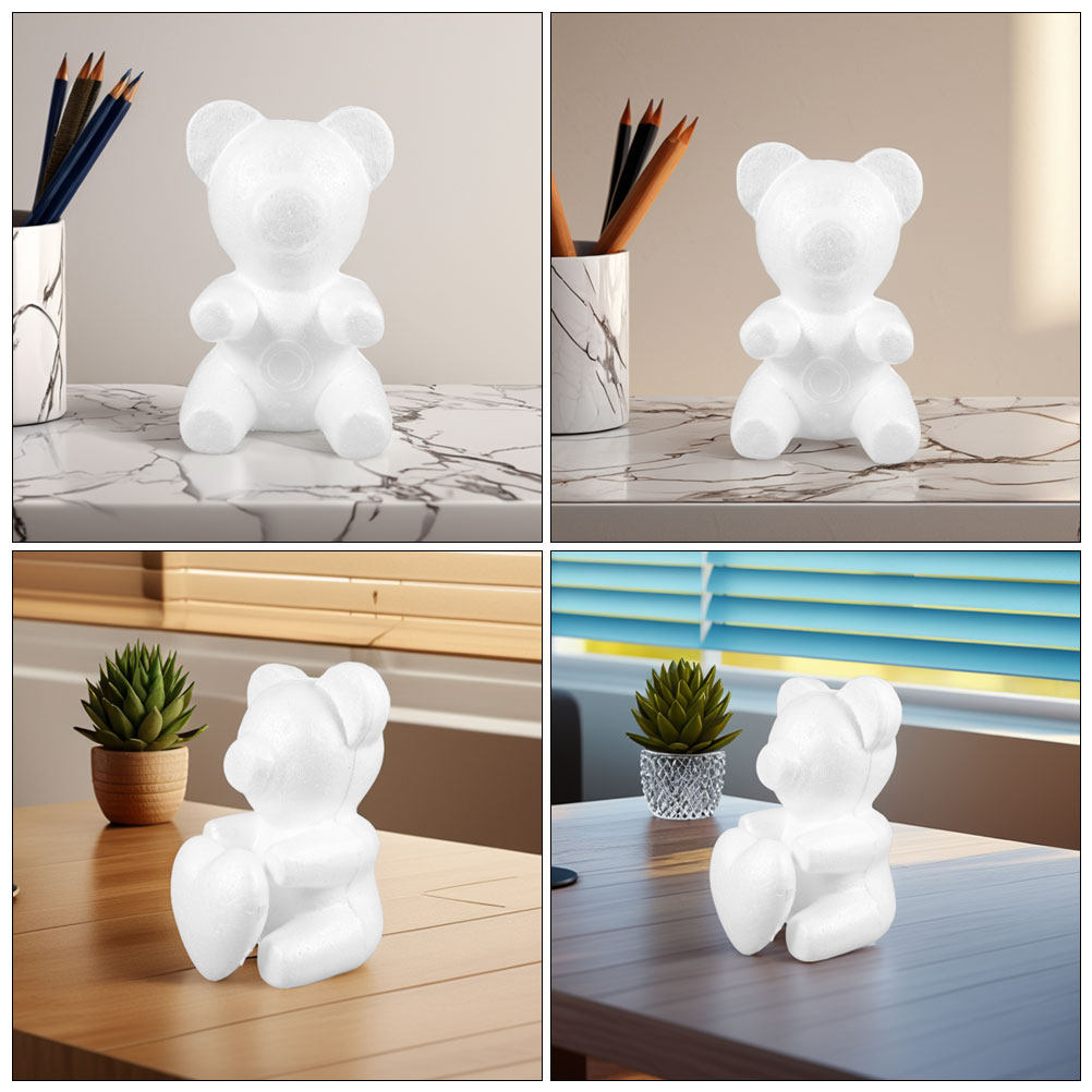 12 個のフォームベアハート形 DIY クラフト用品バレンタ - Wedding Supply Decor のレビューと価格