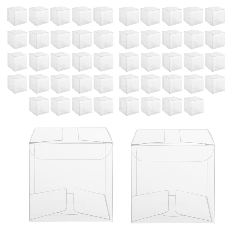 50 個のギフト用透明プラスチックボックス Pvc 梱包箱ギ - Wedding Packaging のレビューと価格