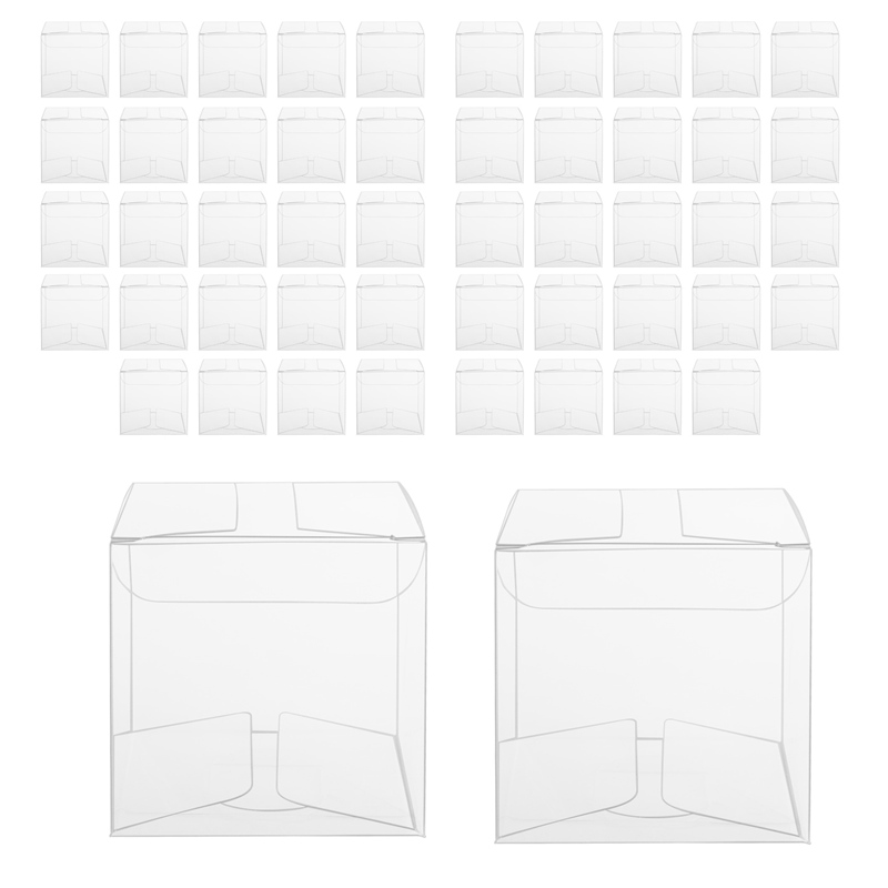 50 個のギフト用透明プラスチックボックス Pvc 梱包箱ギ - Wedding Packaging のレビューと価格