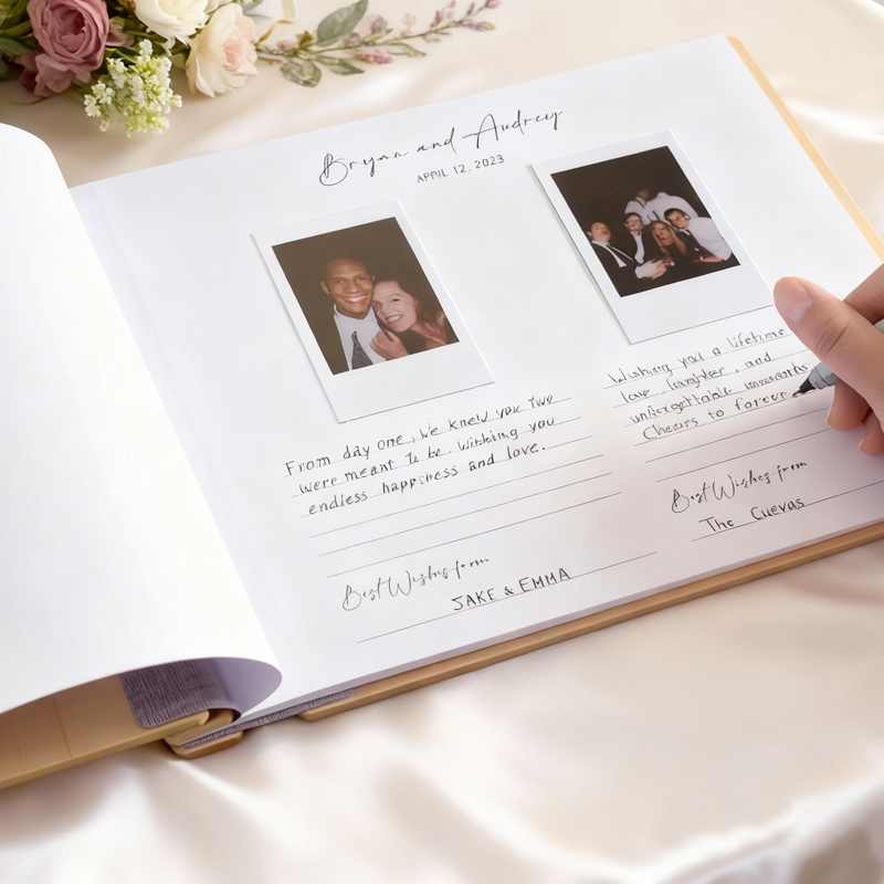 パーソナライズされた結婚式のゲストブック - 木製の結婚式の - Personalized Guest Book のレビューと価格