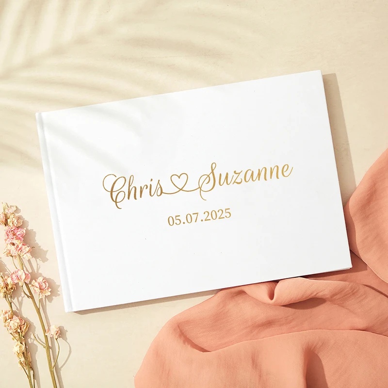 結婚式用パーソナライズされたゲストブック　高貴なメッセージフ - Personalized Guest Book のレビューと価格